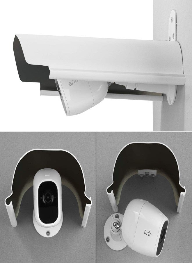 Uogw Sun Rain Shade Camera Cover Shield Works for Blink XT,XT2,(3rd Gen) XT3,XT4 (4th Gen),Arlo,Arlo Pro,WyzeCam,Nest,Ring,Protective Roof for Outdoor Security Cameras, Aluminum Alloy Material-White - Image 5